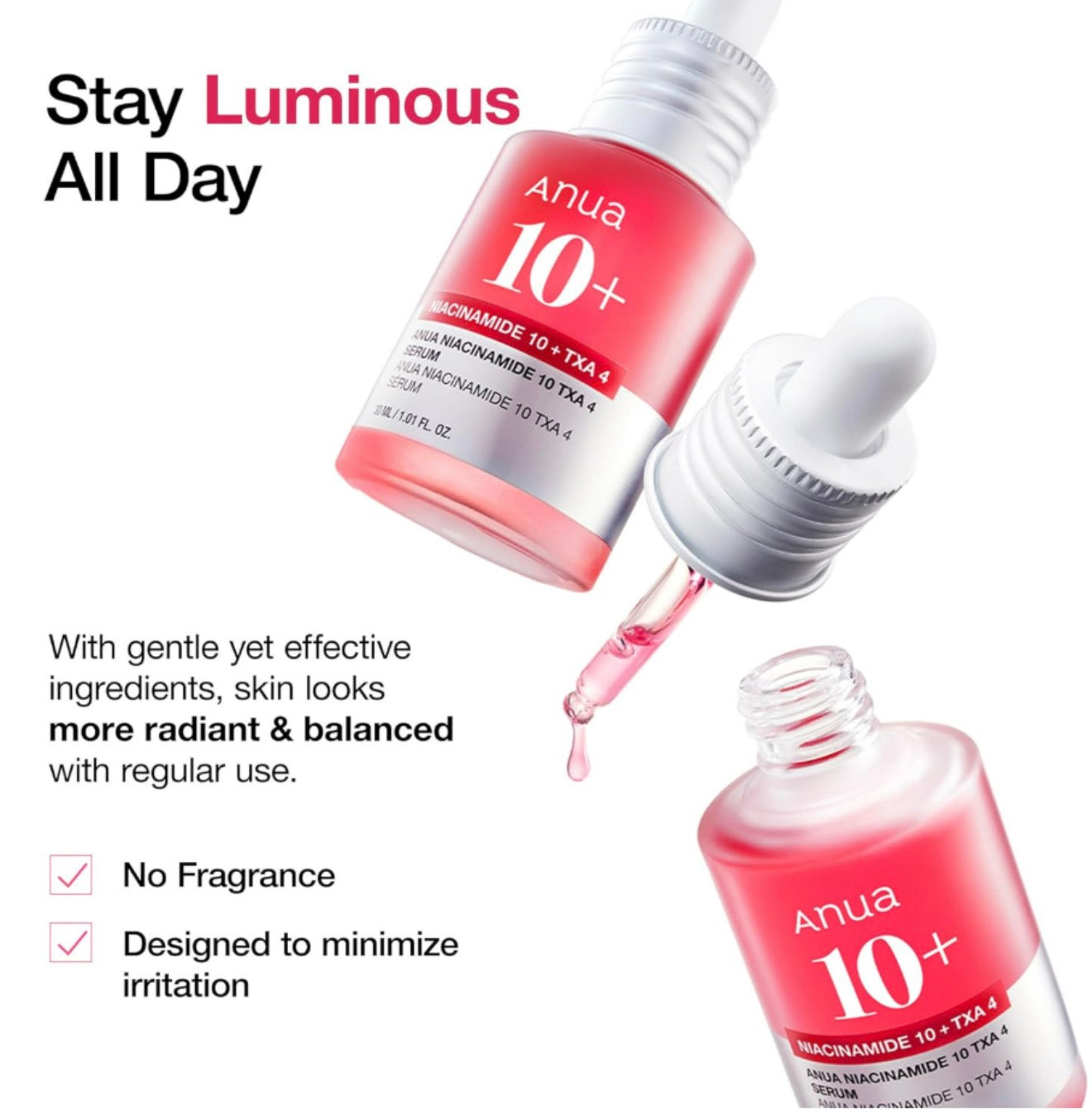 ANUA Niacinamide 10% +TXA 4% Dark Spot Correcting Serum 美白淡斑祛暗瘡印精華