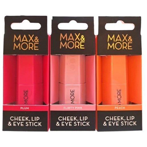 MAX & MORE Cheek, Lip & Eye Stick 多功能彩妝棒