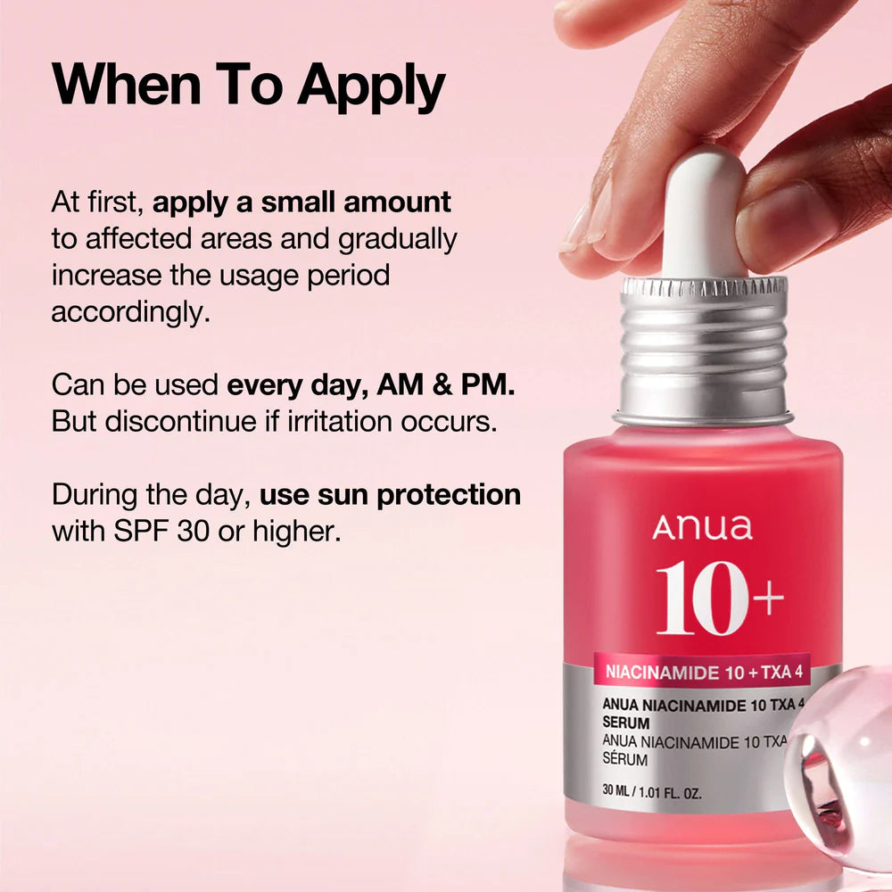 ANUA Niacinamide 10% +TXA 4% Dark Spot Correcting Serum 美白淡斑祛暗瘡印精華