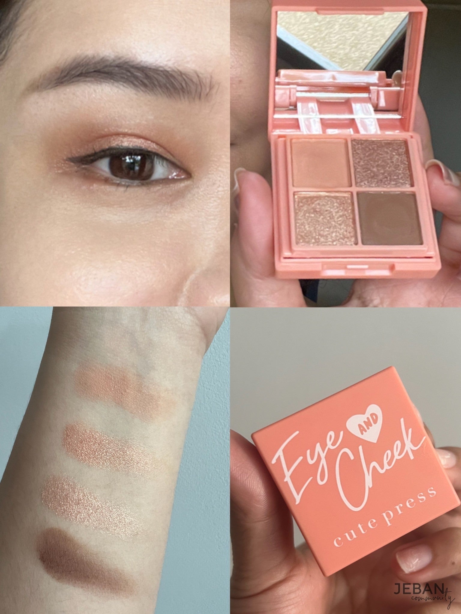 Cute Press Eye & Cheek Mini 腮紅眼影二合一盤