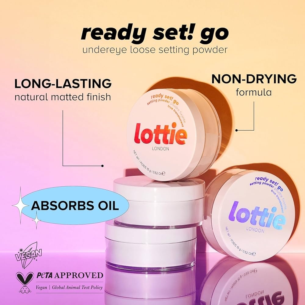 Lottie London Ready Set! Go Translucent Setting Powder 透明定妝碎粉 15g