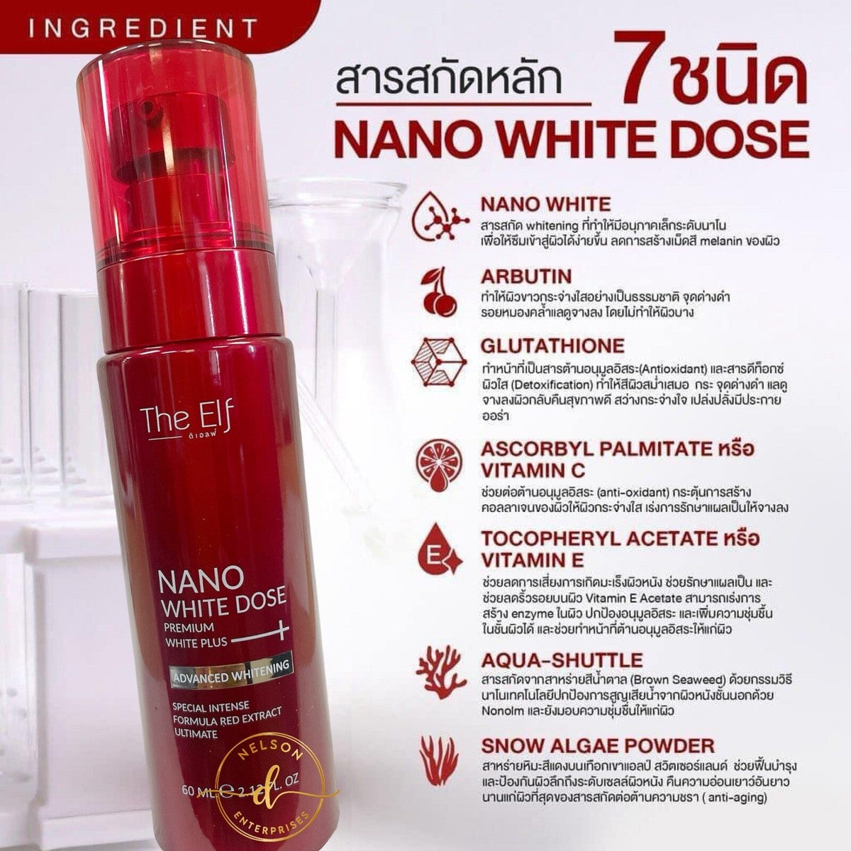The Elf Nano White Dose Premium White Plus 奈米美白科技精華