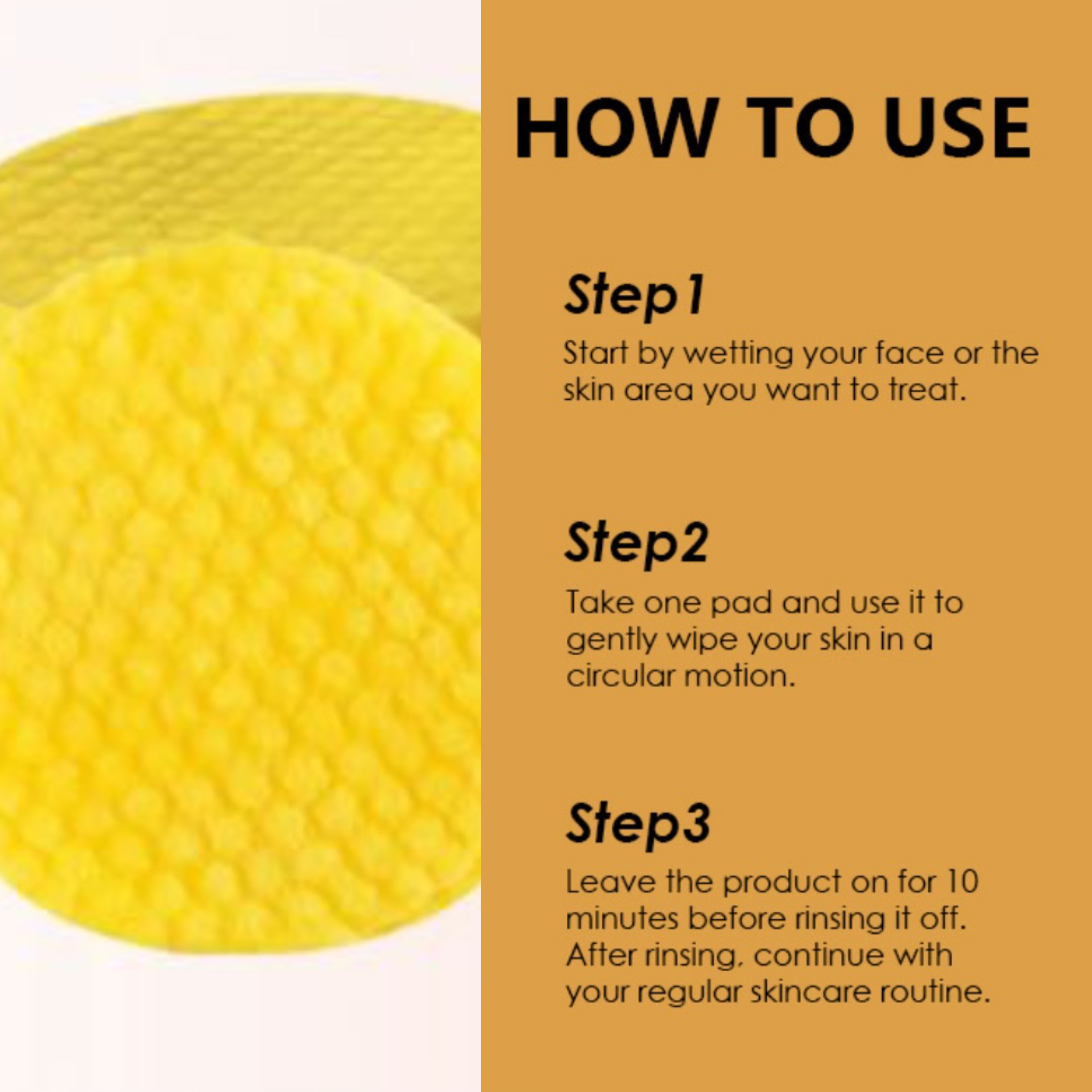 Turmeric Kojic Acid Cleansing Exfoliating Pads 姜黃曲酸潔面去角質棉(40pcs）